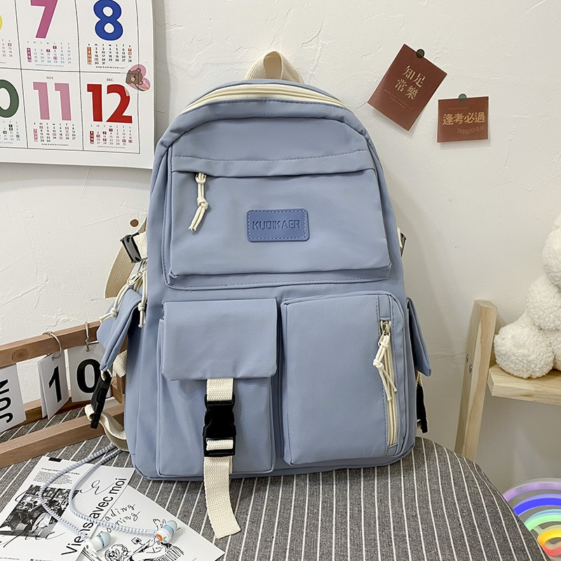Large School Bags for Teenage College Style Student School Bag Female 2023  New Fashion Korean Backpack Ins Backpack Women 2023