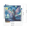 Diamond Painting-DIY Full Round Drill Butterfly Girl(40x40cm)
