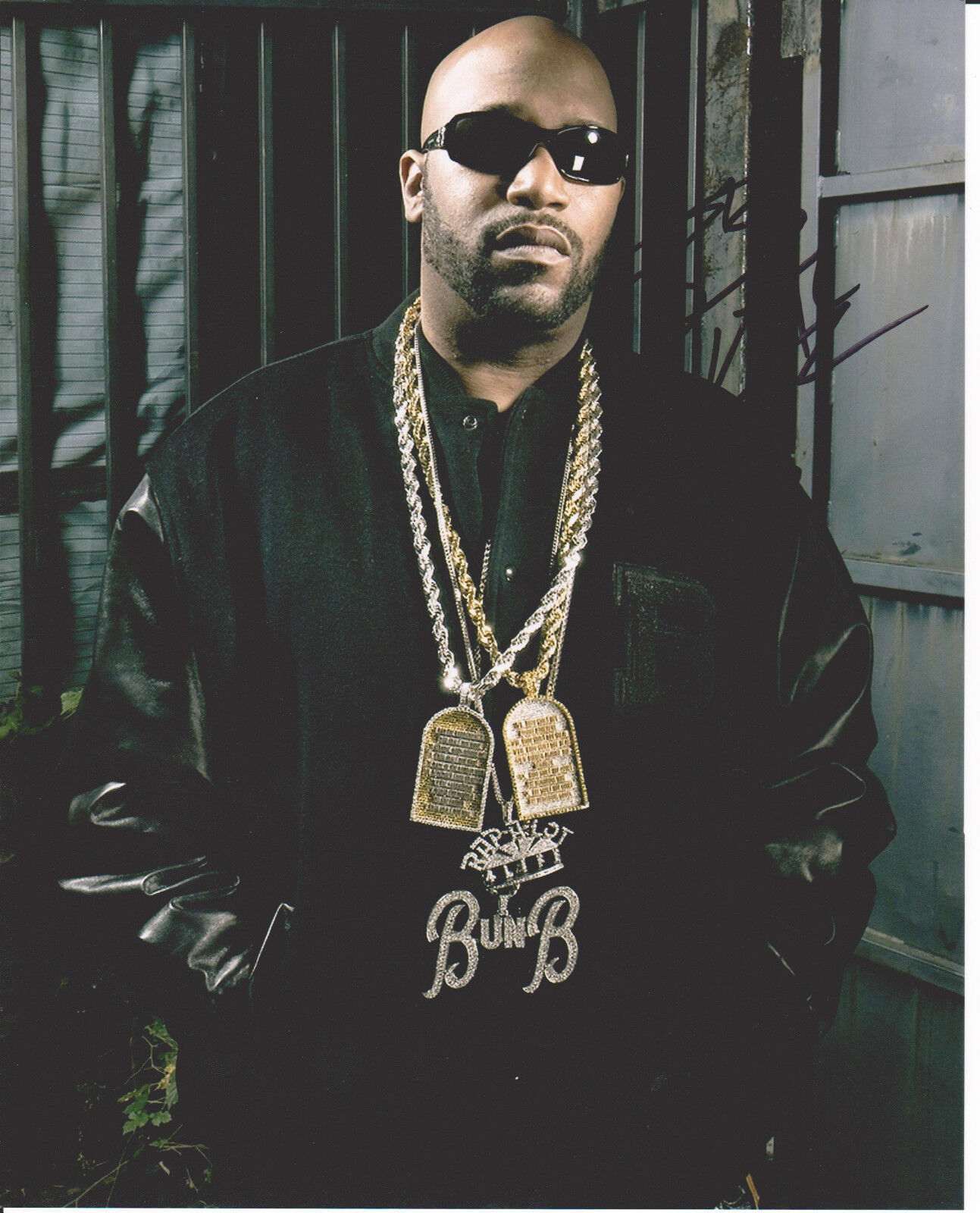 BUN B signed UGK 8X10 Photo Poster painting (TALIB KWELI, KANYE WEST, TWISTA)