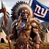 Indians nfl new york giants-round drill diamond painting-40*40cm