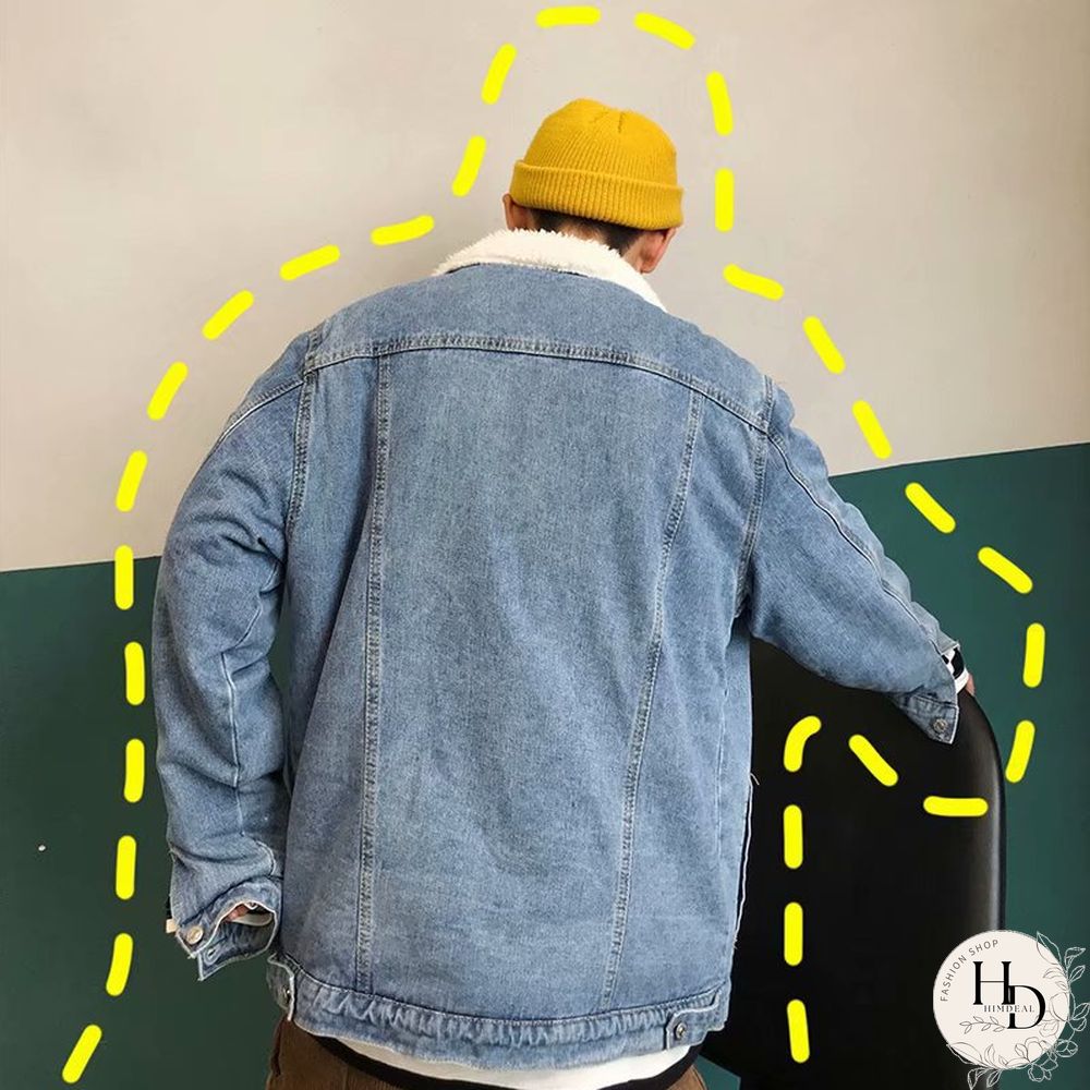 Lamb Wool Denim Cotton Jacket