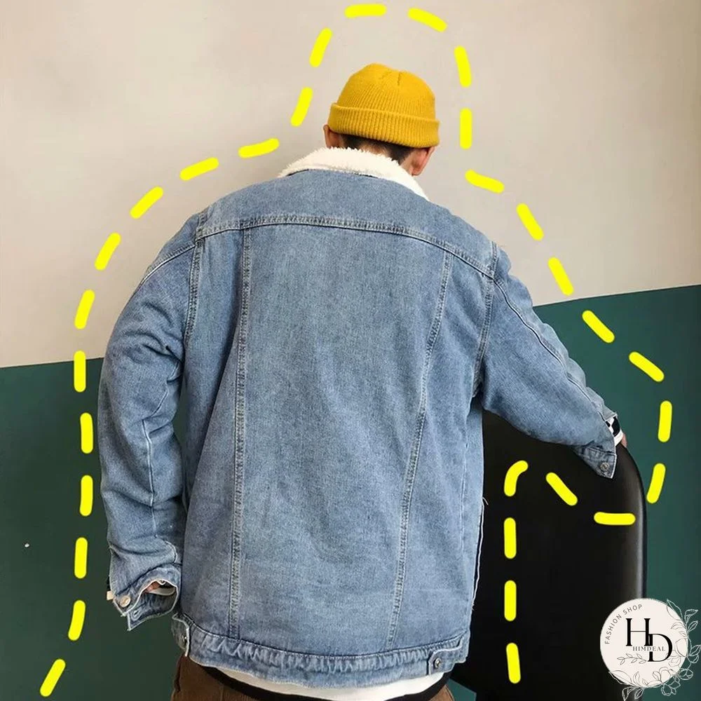 Lamb Wool Denim Cotton Jacket