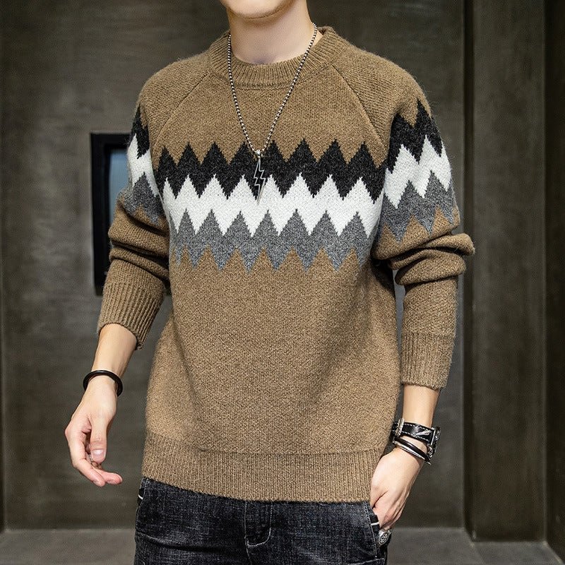 Loose Neck Sweater Men's Sweater - VSMEE
