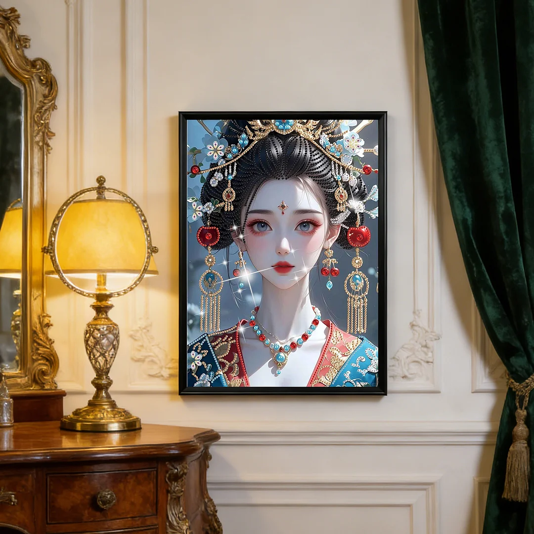Diamond Painting - Partial Special Shaped Drill - Tang Dynasty Beauty(Canvas|30x40cm)