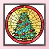 >SALE<Full Embroidery Eco-cotton Thread 18CT Printed Christmas Tree Cross Stitch Kit