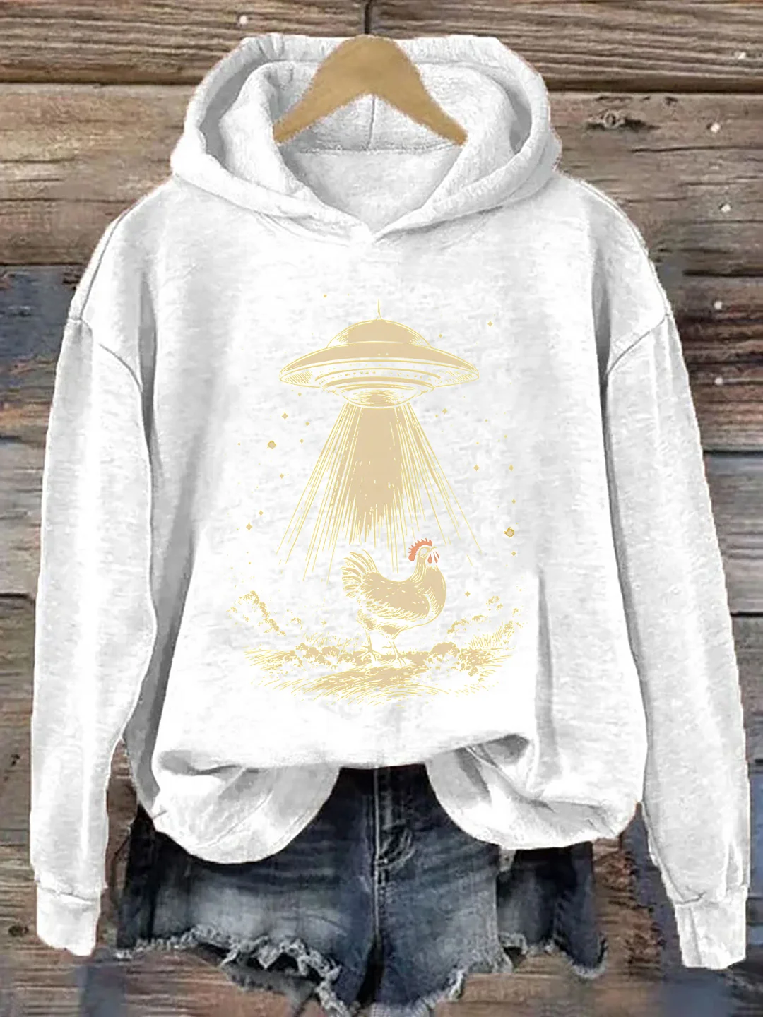 Chicken UFO Hoodie
