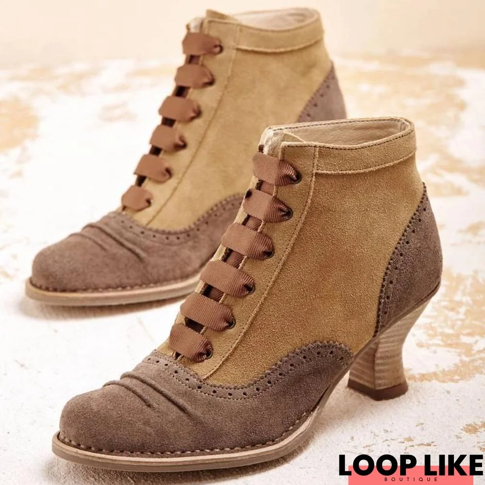 Women Stylish and Vintage Ankle Boots