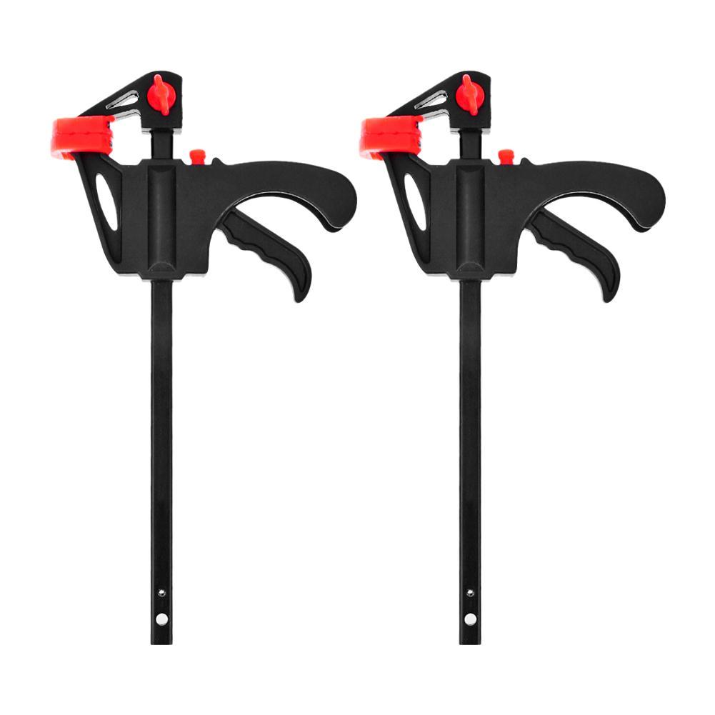 

4 inch Woodworking Bar F Clamp Clip Grip Release DIY Carpentry Tool (2pcs), 501 Original