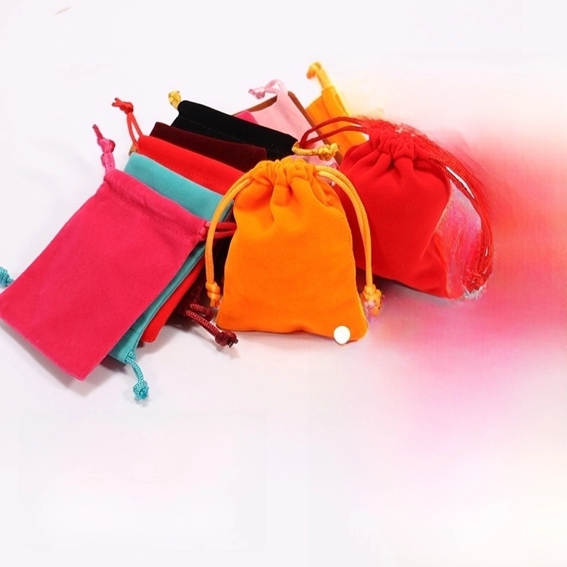 100 Pieces Factory Flannel Jewelry Packaging Bag Buddha Beads Jewelry Play Bag Brocade Bag Gift Bag Drawstring Bag