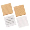 10PCS Classic Kraft Plaid White 80 Pages Post-it Notes Portable Notebooks School Student Office Stationery Gift
