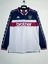1997-1998 Retro Long Sleeve Manchester City Away Football Shirt 1:1 Thai Quality