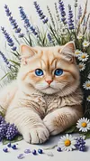 Luxury AB Velvet Diamond Painting Kit - Cat