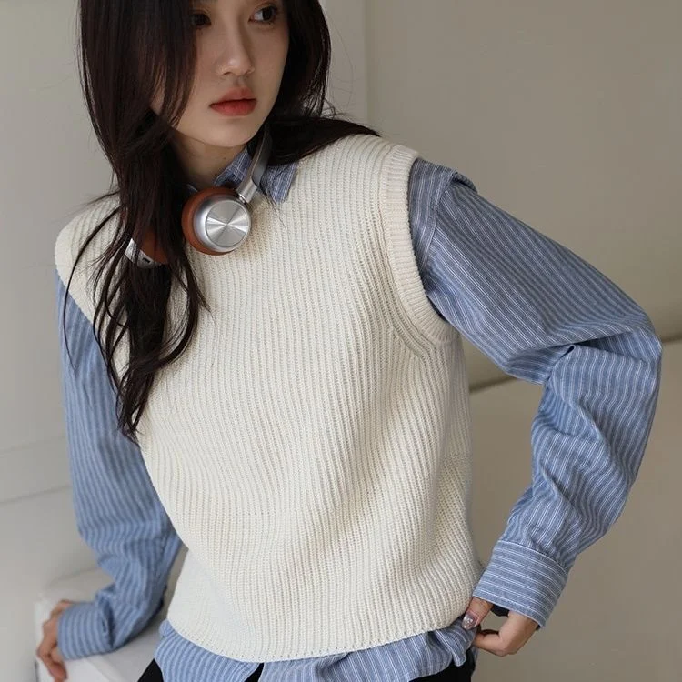 Athvotar Athvotar And Autumn Striped Long-Sleeved Shirt With Loose Belly Tops 2025 New Thin Casual Age-Red Shirt Wear