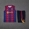 2024/2025 Barcelona pre-match training Blue-Red Jersey+Shorts 1:1 Thai Quality