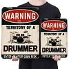 Drummer Area Warning - Vintage Metal Signs(8*12Inch)  - Warning