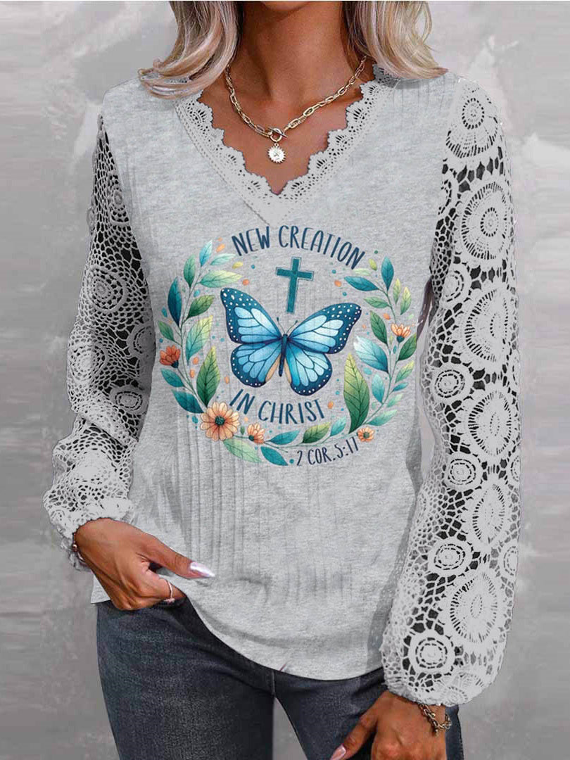 Women Half Sleeve V-neck Solid Color Dress