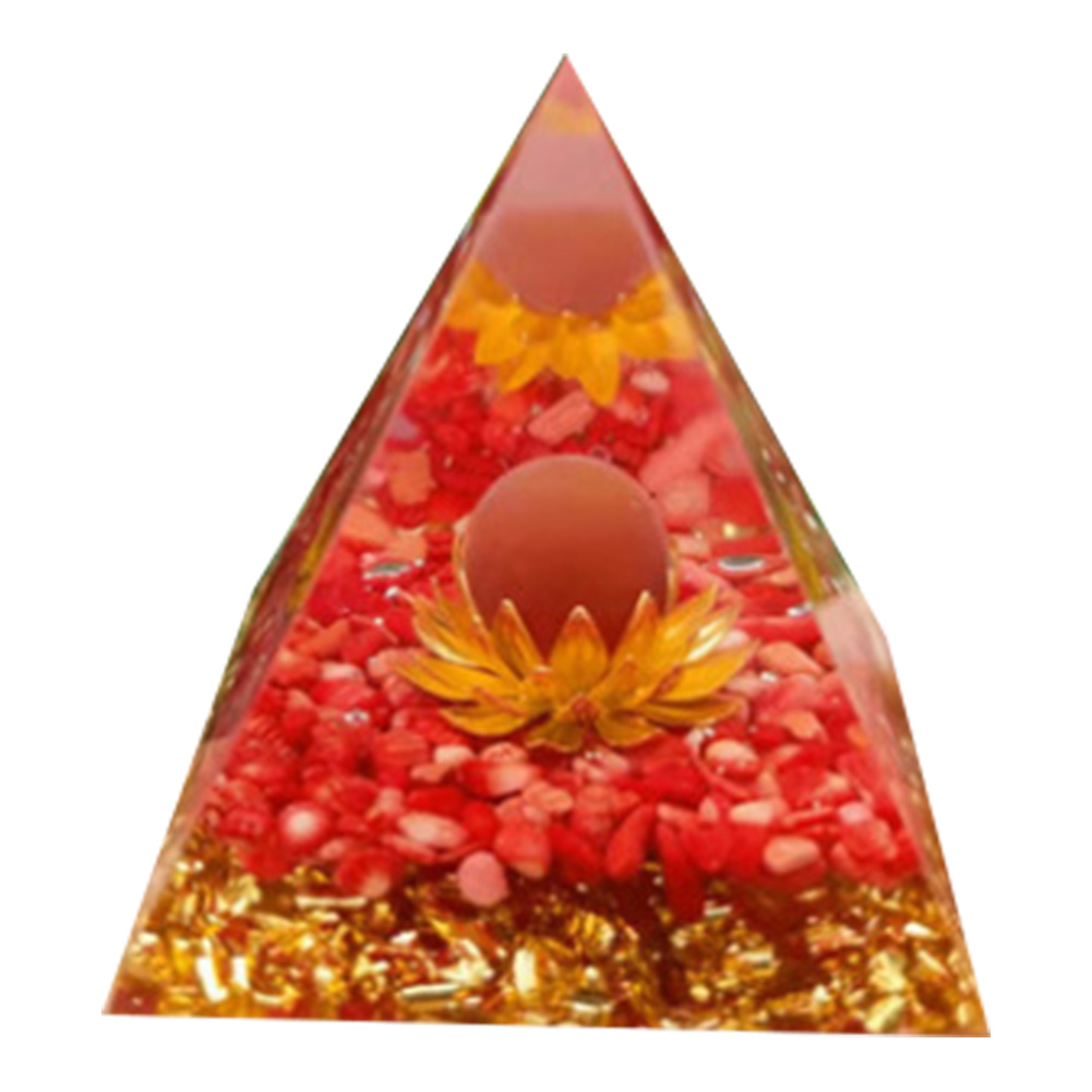 

5cm Natural Orgonite Pyramid Chakra, 501 Original