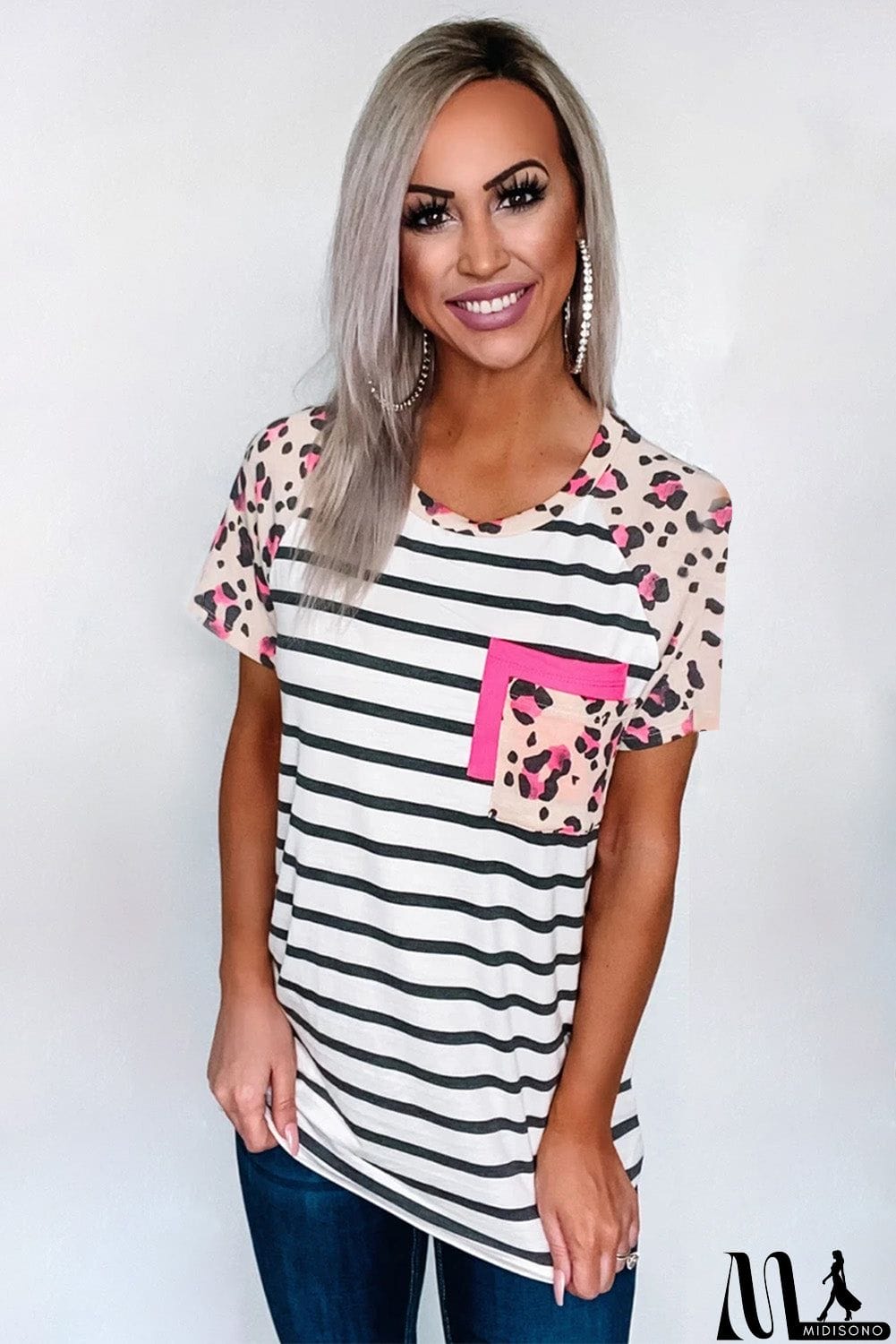 MidiSono - Stripe Pocket T-shirt