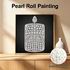 DIY Pearl Painting Candle for Home Wall Decor(25x25cm)