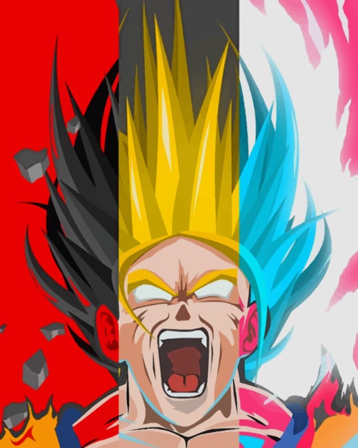 

Powerful Goku – Paint By Numbers - 40*50CM, 501 Original