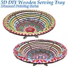 DIY Mandala Flower Diamond Painting Dining Plate Home Dining Table Fruit Tray Kits
