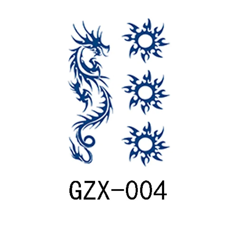 Herbal Semi-Permanent Tattoo Sticker Net Red Tattoo Sticker Waterproof Sweat Lasting Herbal Tattoo Sticker