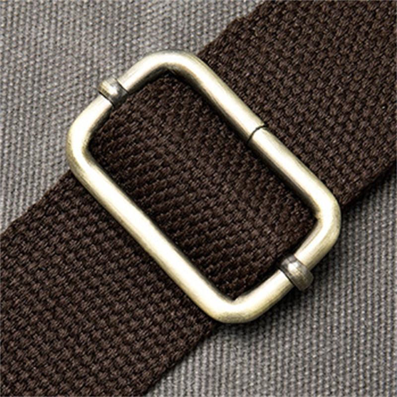 Men's Retro Handbag Leather Canvas Business 14 Inch Computer Bag Crossbody Bag