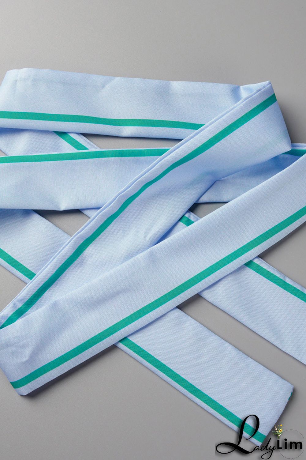 Pink Fashion Striped Print With Belt Turndown Collar Shirt Dress