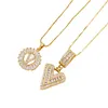 ✨Collier avec pendentif lettre de l'alphabet en or💕