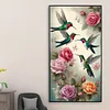(40*70cm)Hummingbird Flowers - Full Round Drill Diamond Painting