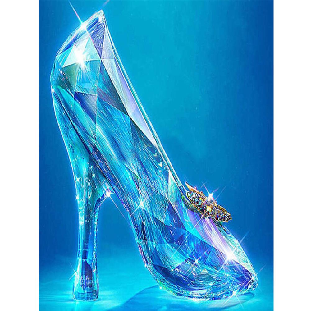 

30*40CM - Shoes - Round Drill Diamond Painting, 501 Original