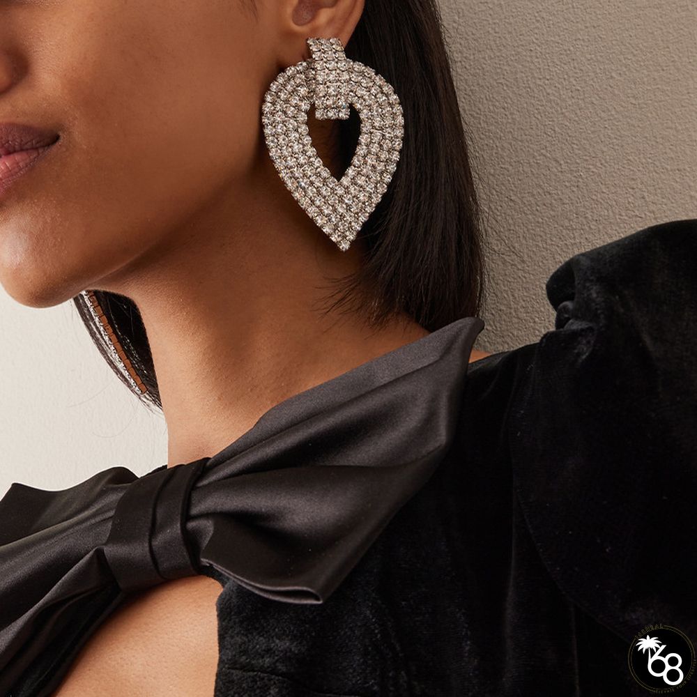 Casual Daily Party Patchwork Rhinestone Earrings | 168DEAL