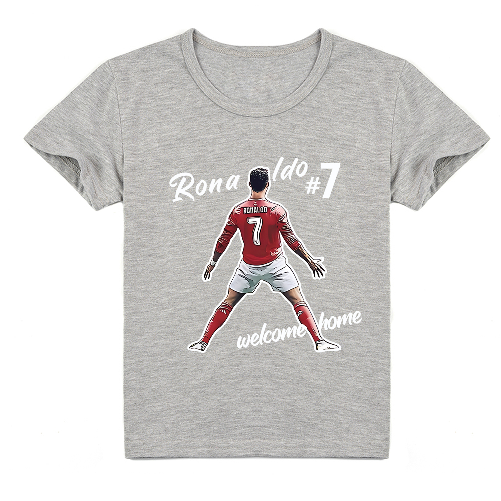 Mayoulove Cristiano Ronaldo Kids T-Shirt - Cool Short Sleeve Tee for Boys & Girls - Soccer Fan Apparel-Mayoulove
