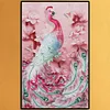 Diamond Painting -DIY Round Dril Pink Peafowl