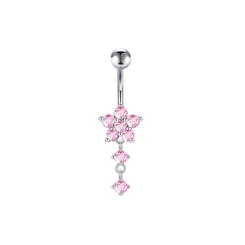 Puncture Jewelry  Belly Button Nail 5-piece Set Of  Belly Button Ring Europe And The United States New Belly Button