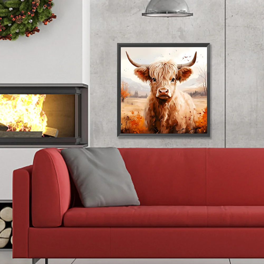 Diamond Painting - Full Round Drill - Highland Yak(Canvas|30*30cm)