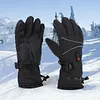 Electric Heating Gloves Rechargeable Windproof Hand Warmer Ski Thermal Gloves