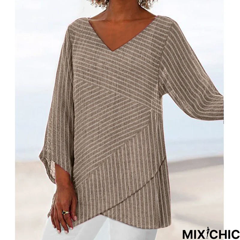 Long Sleeve Striped Top