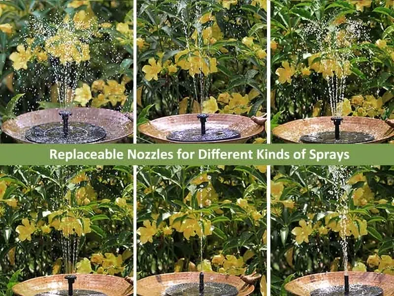 Sherem Solar Powered Water Fountain &ndash; Hot Sale 50% Off