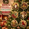 6pcs DIY Pearl Diamond Painting Christmas Tree Hanging Ornaments