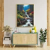Diamond Painting-DIY Full Round Drill Forest Waterfalls（40*50CM)