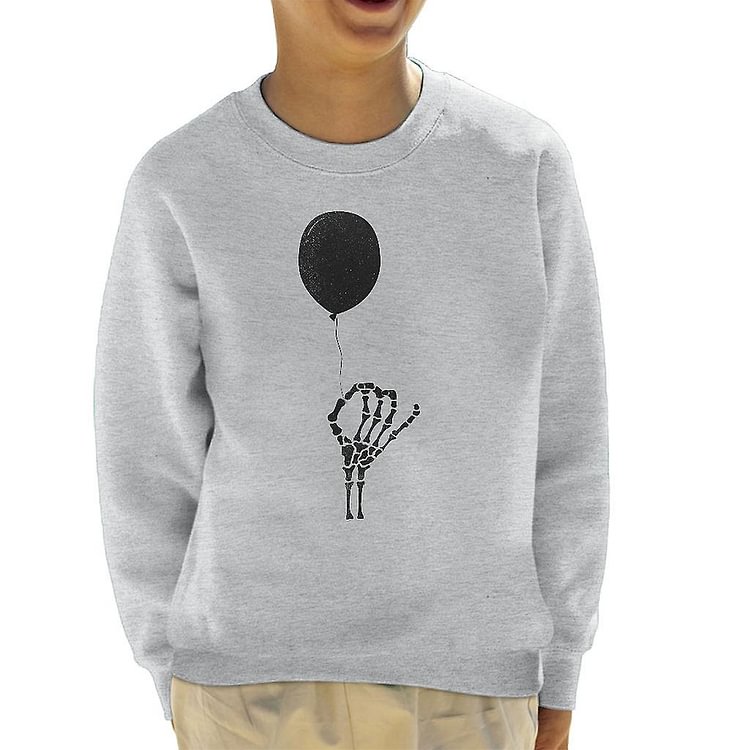 Balloon With Skull Hand Kid's Sweatshirt