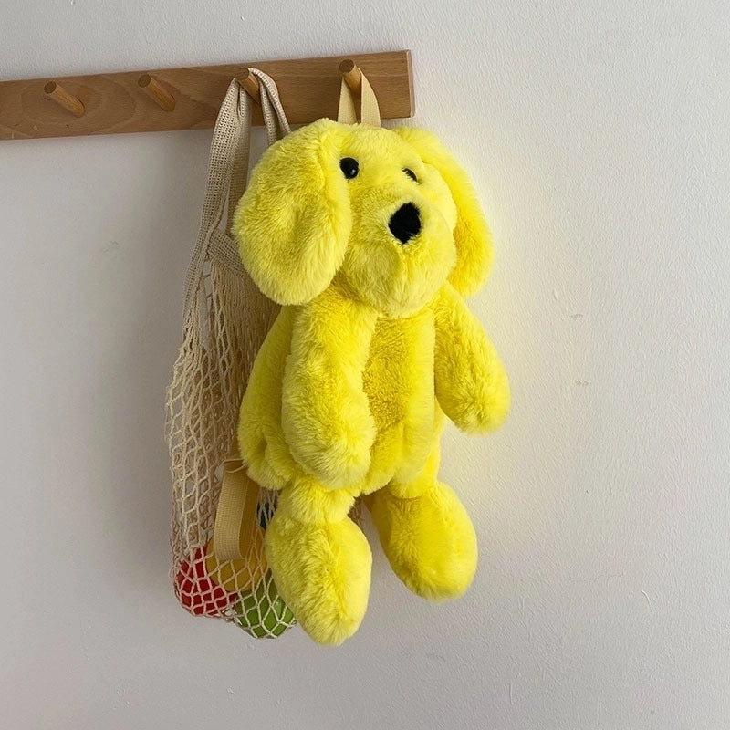 Girl’s Small Autumn&winter Plush Animal Cute Zipper Fashion Backpack