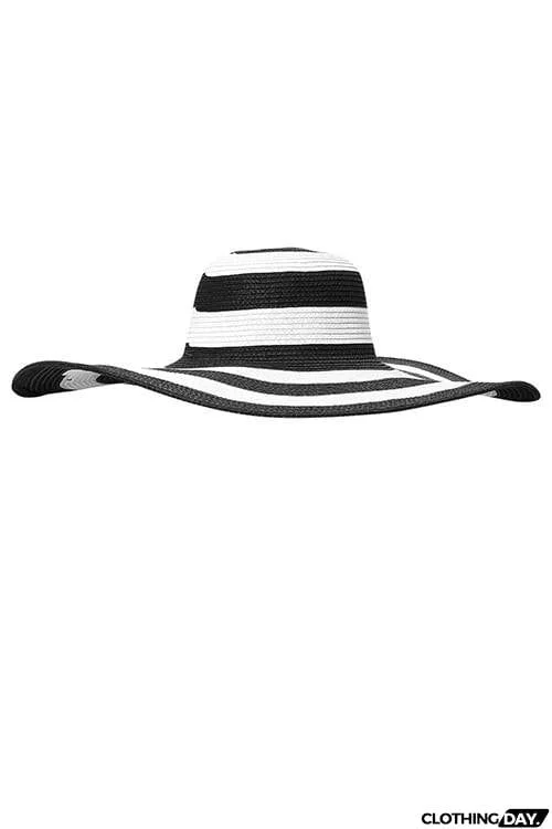 Stripe Straw Hat