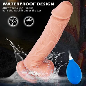 10.2 Inches Squirting Realistic Cock- Squirting Dildo With Strong Suction Cup