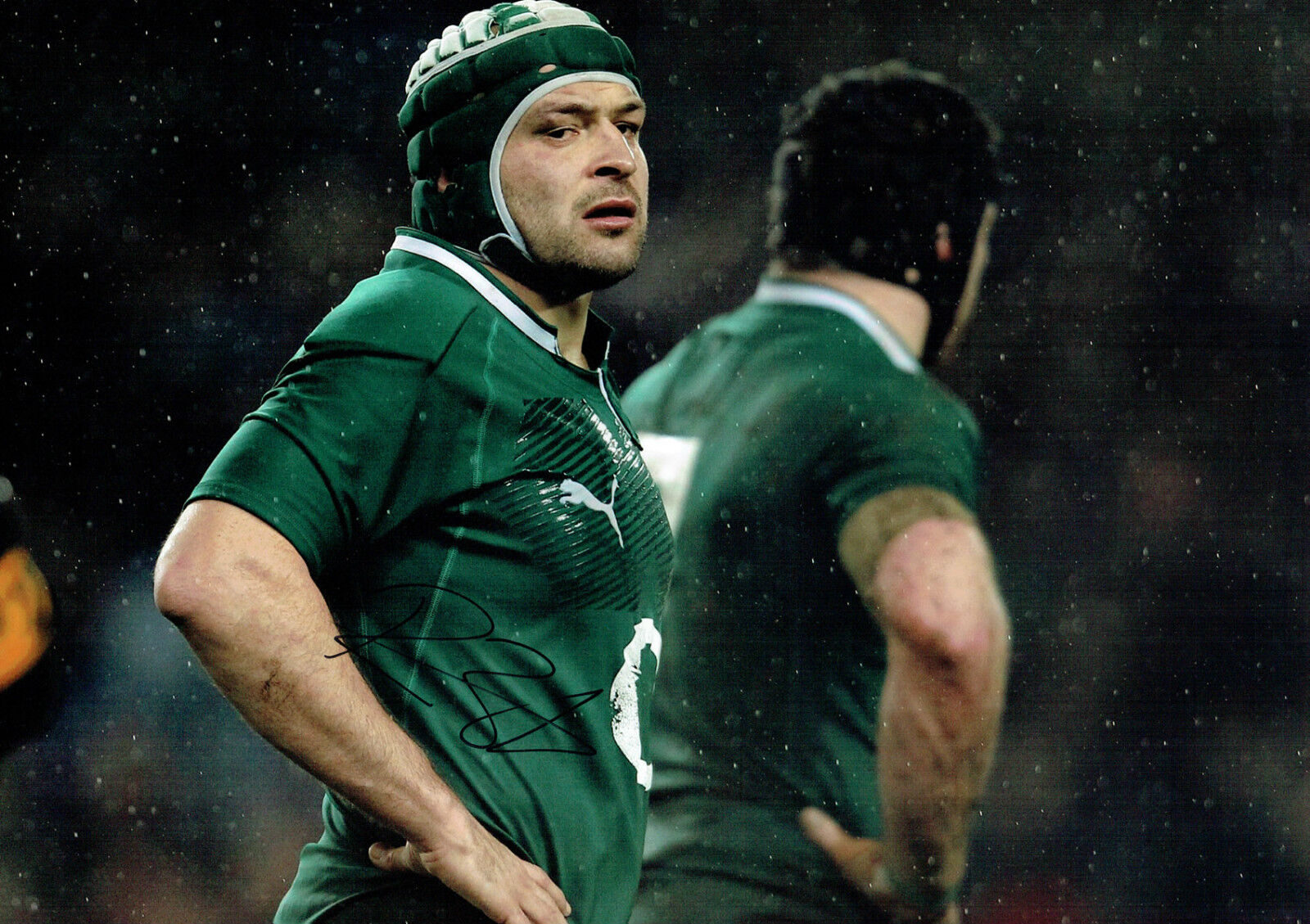 Rory BEST Signed Autograph 18x12 RARE Ireland RUGBY Union Photo Poster painting AFTAL COA