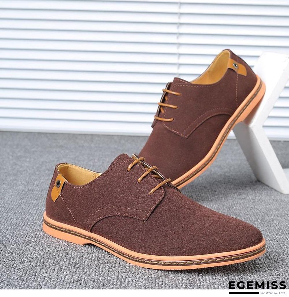 Big Size Suede Leather Men Shoes Oxford Casual Classic Shoes Comfortable Footwear | EGEMISS
