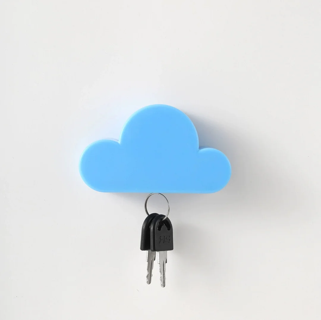 White Cloud Magnetic Wall Key Holder 