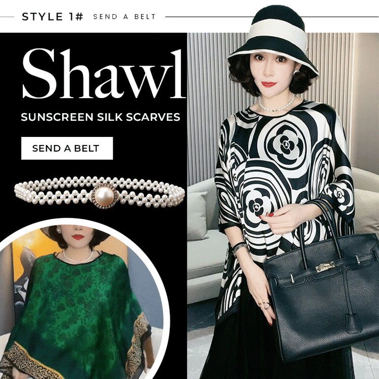 Fashion Sunscreen Silk Scarves Shawl