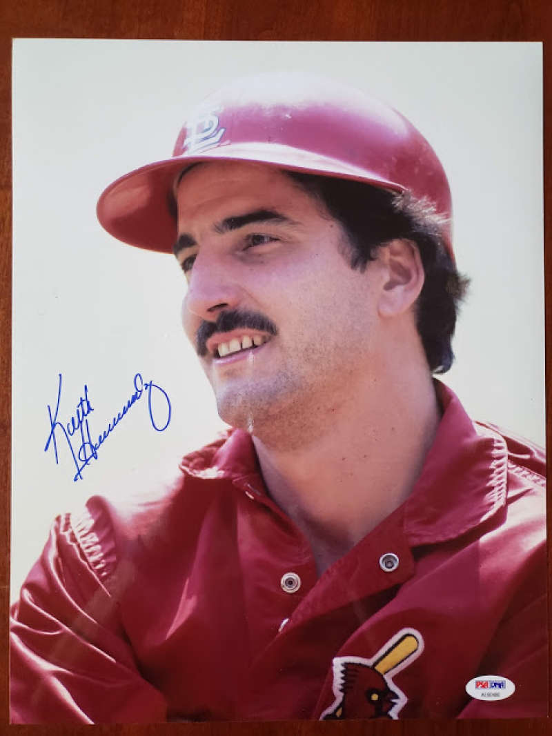 Keith Hernandez Psa Dna Coa Hand Signed 11x14 Cardinals Photo Poster painting Autograph